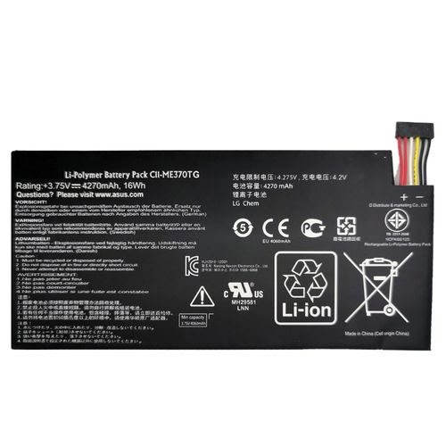 C11-ME370TG, CII-ME370TG ersatz Laptop Akku fuer Asus Google Nexus 7, MeMo Pad ME172V, 4270mah / 16wh, 3,75v