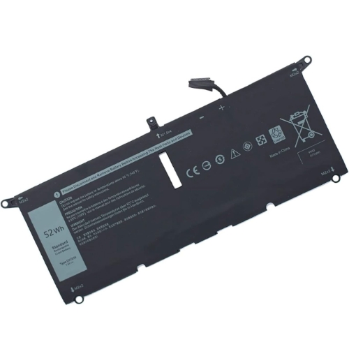 0H754V, DXGH8 ersatz Laptop Akku fuer Dell PS 13-9380, XPS 13 2018, 7,6V, 52wh, 4 zellen