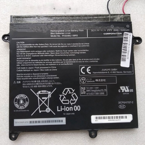 PA5098U-1BRS ersatz Laptop Akku fuer Toshiba Portege Z10T, Portege Z10T-A, 11,1V, 3340mah / 39wh, 3 zellen