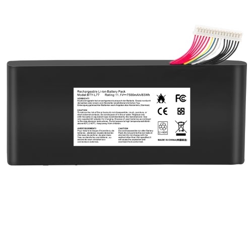 BP-1781-33/2500, BP-1781-33/2500S ersatz Laptop Akku fuer MSI 2PE-022CN, 2QD-1019XCN, 11,1V, 7500mAh / 83,25Wh, 9 zellen