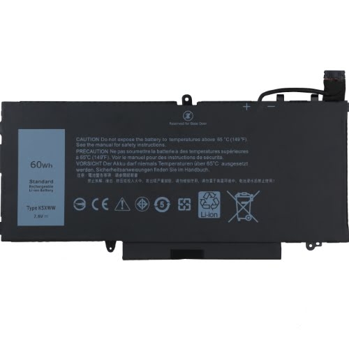 0725KY, 0CFX97 ersatz Laptop Akku fuer Dell Latitude 12 5289, Latitude 12 5289 2 IN 1, 7,6V, 60wh, 4 zellen