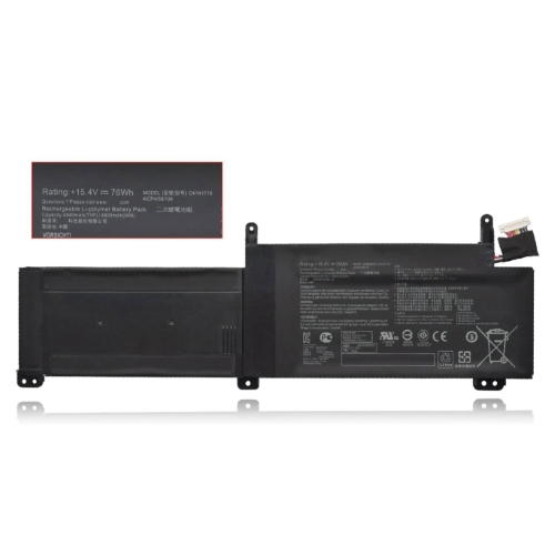 0B200-02770000, 4ICP4/59/134 ersatz Laptop Akku fuer Asus GL703G, GL703GM, 15,4v, 76wh