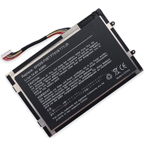 08P6X6, 8P6X6 ersatz Laptop Akku fuer Dell Alienware M11x, Alienware M11x R1, 14,8V, 63wh