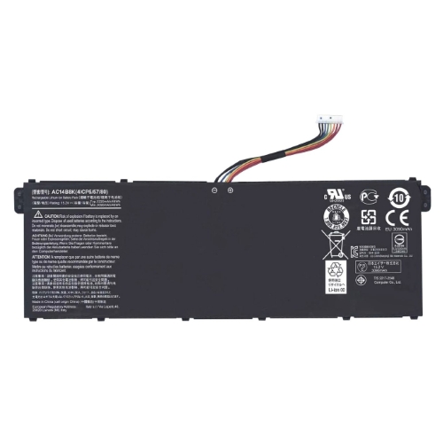 4ICP5/57/80, AC14B8K ersatz Laptop Akku fuer Acer 13 C810, 15 C910, 4 zellen, 15,2v, 53wh