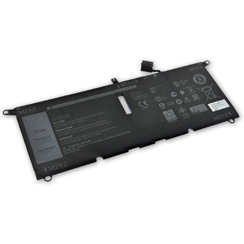 0H754V, DXGH8 ersatz Laptop Akku fuer Dell PS 13-9380, XPS 13 2018, 7,6V, 52wh