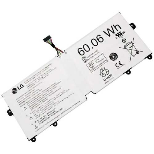 2ICP5/45/114-2, LBR1223E ersatz Laptop Akku fuer LG Gram 13Z970, Gram 14Z970, 4 zellen, 7,7v, 7800mAh / 60,06Wh