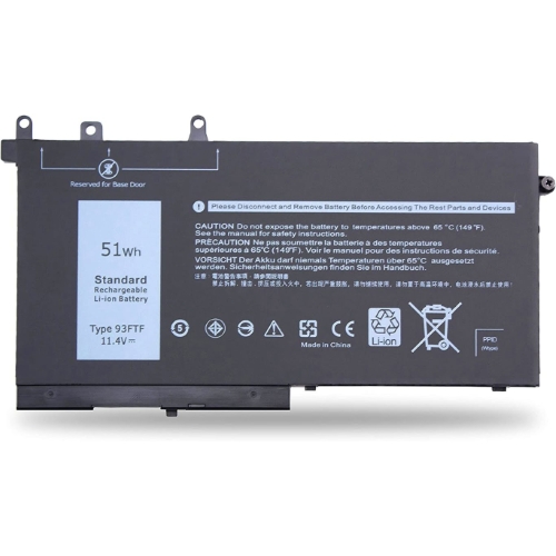 93FTF ersatz Laptop Akku fuer Dell Latitude E5280 5280 Series, Latitude E5288 5288 Series, 11,4v, 51wh