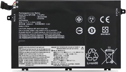01AV445, 01AV446 ersatz Laptop Akku fuer Lenovo ThinkPad E480 Series, ThinkPad E485 Series, 11,1V, 45wh, 3 zellen