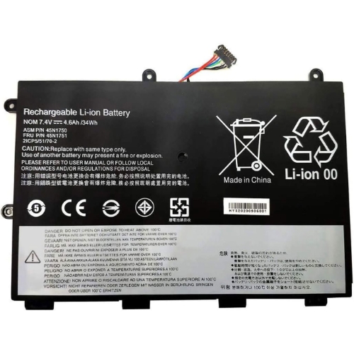 45N1748, 45N1749 ersatz Laptop Akku fuer Lenovo 20D9A008CD, ThinkPad 11e(20D9-90006AU), 7,4V, 34wh