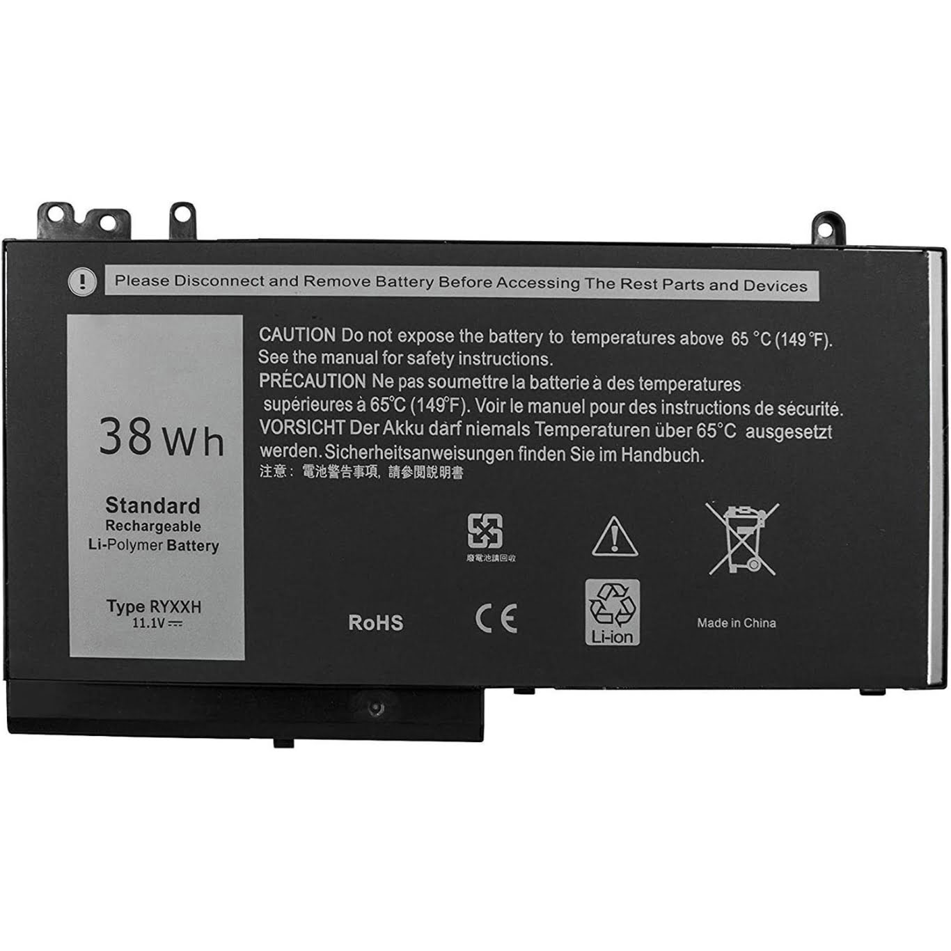 05TFCY, 09P402 ersatz Laptop Akku fuer Dell Latitude 12 5000, Latitude 12 E5250, 11,1V, 38wh