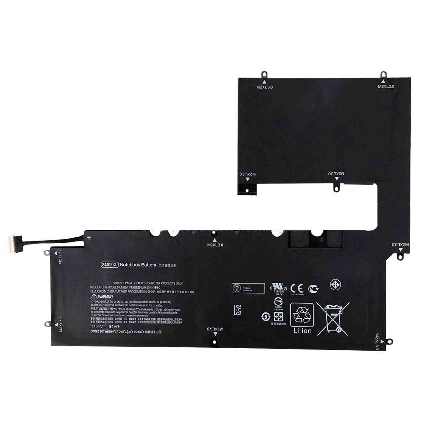 466802-121, 766802-121 ersatz Laptop Akku fuer HP Envy X2 15-C, Envy x2 15-c000, 11,4v, 50wh